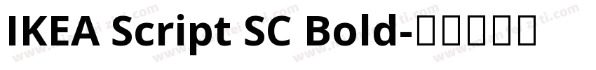 IKEA Script SC Bold字体转换